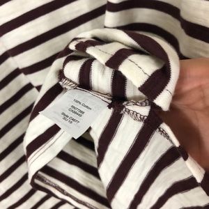 Madewell Tops - Madewell Setlist Striped Pullover Top Ivory Maroon Madewell Tops - Madewell Setlist Striped Pullover Top Ivory Maroon